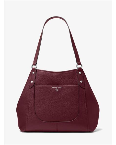 molly michael kors bag|Molly Large Pebbled Leather Tote Bag .